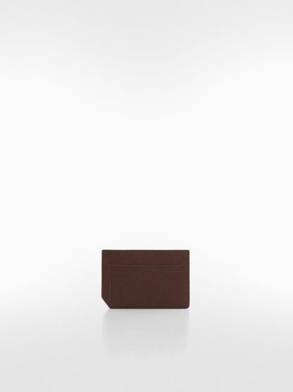 Anti-contactless leather-effect card holder
