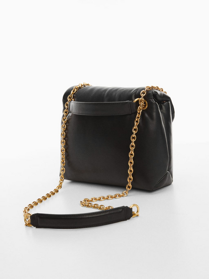 Quilted bag with flap