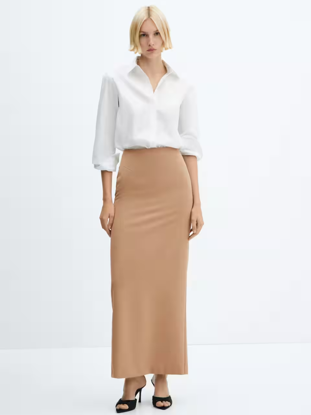 Straight long skirt