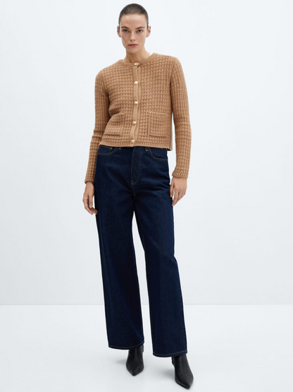 Button knit cardigan